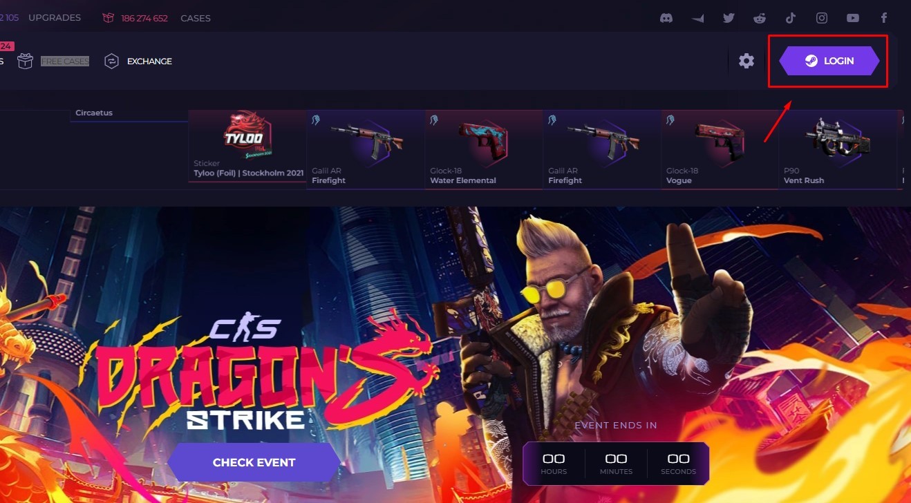 Skinclub log in