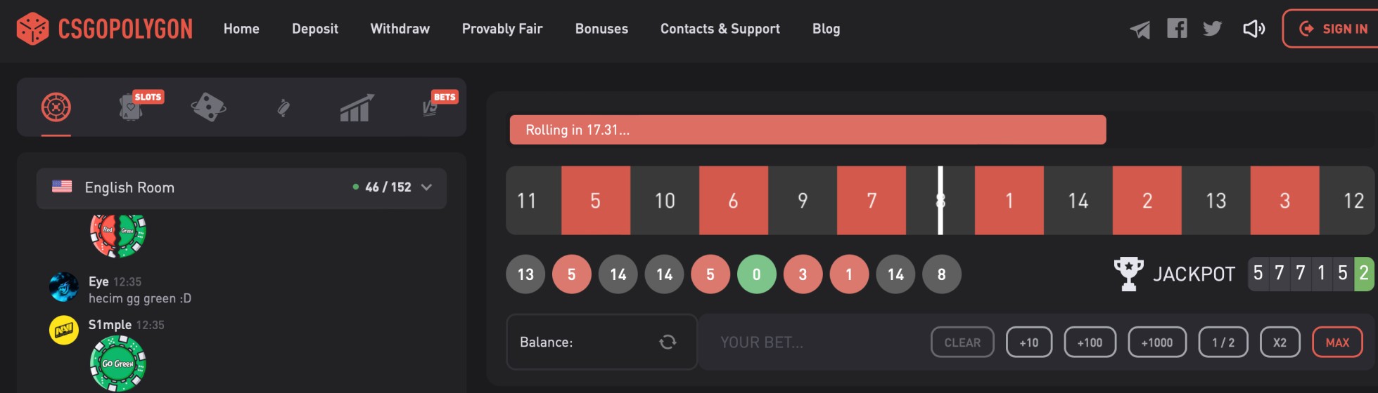 Site-ul CSGOPolygon