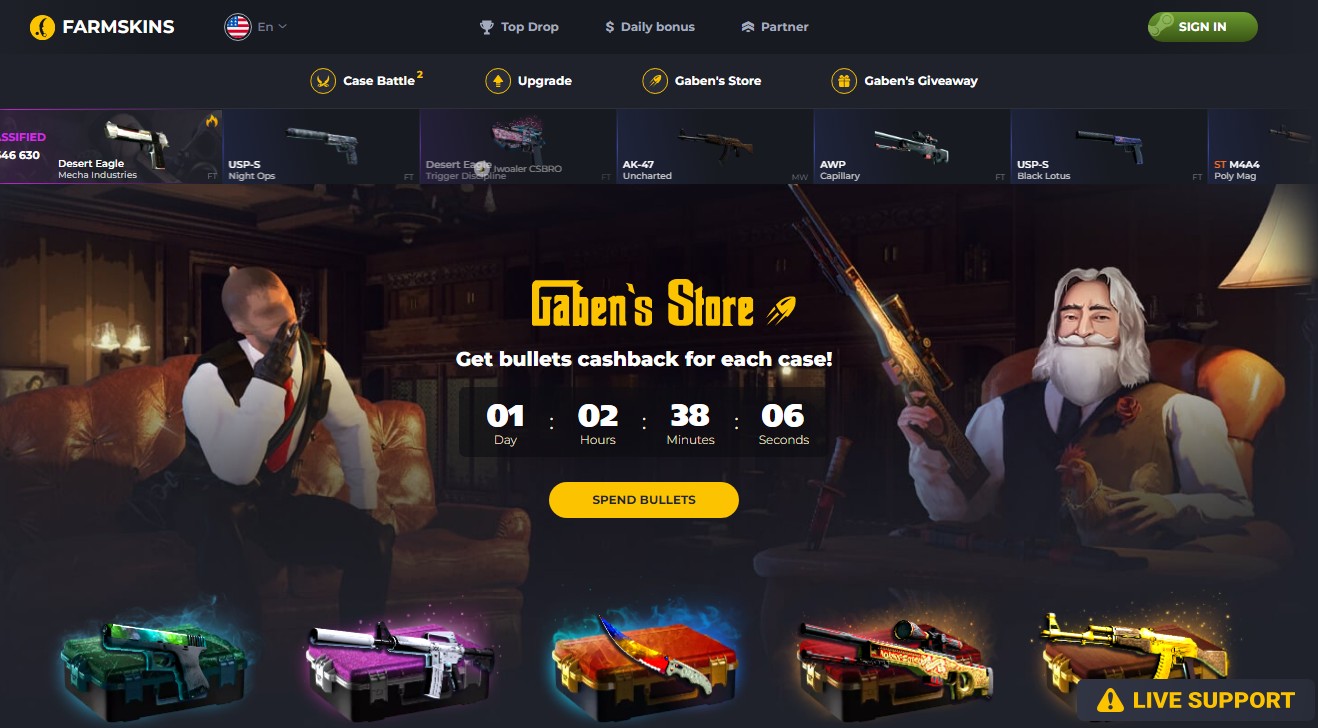 farmskins main page