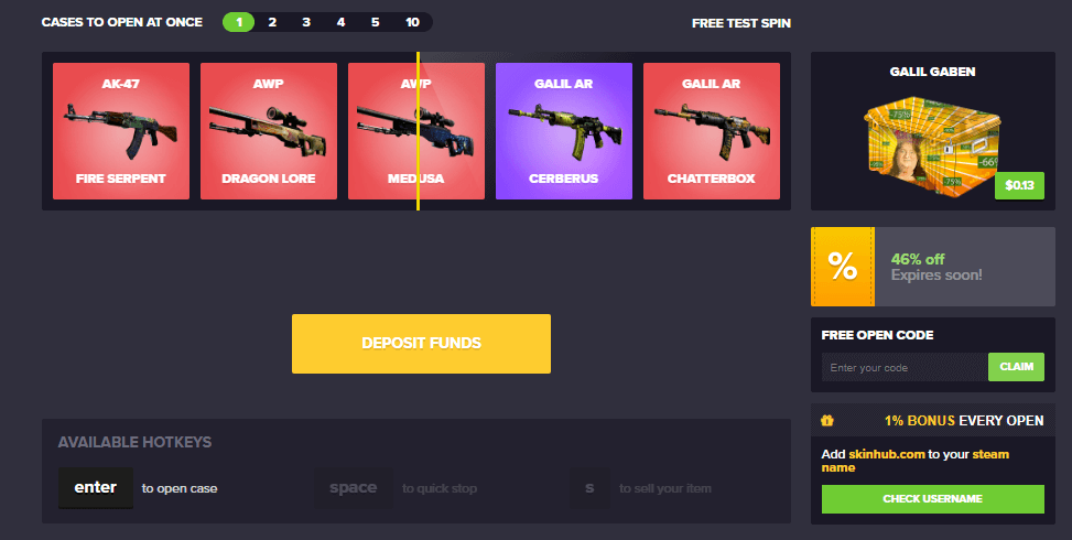 skinhub open code