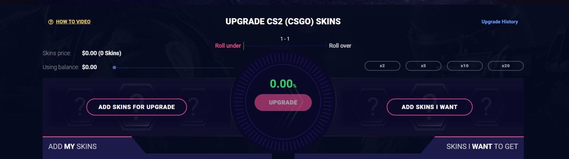 Upgrade DaddySkins