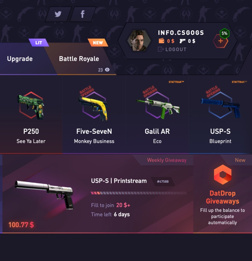 choosing skins ksgo