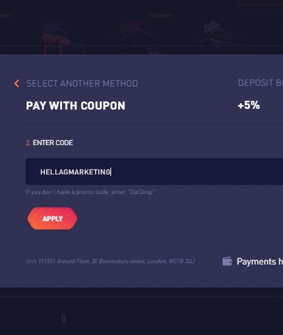 promo code datdrop