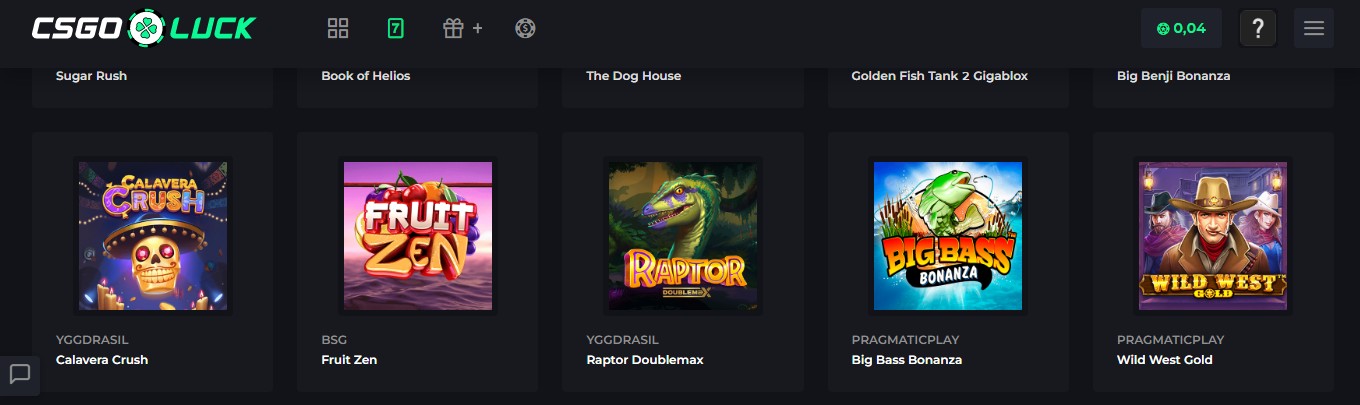 CSGOLuck games
