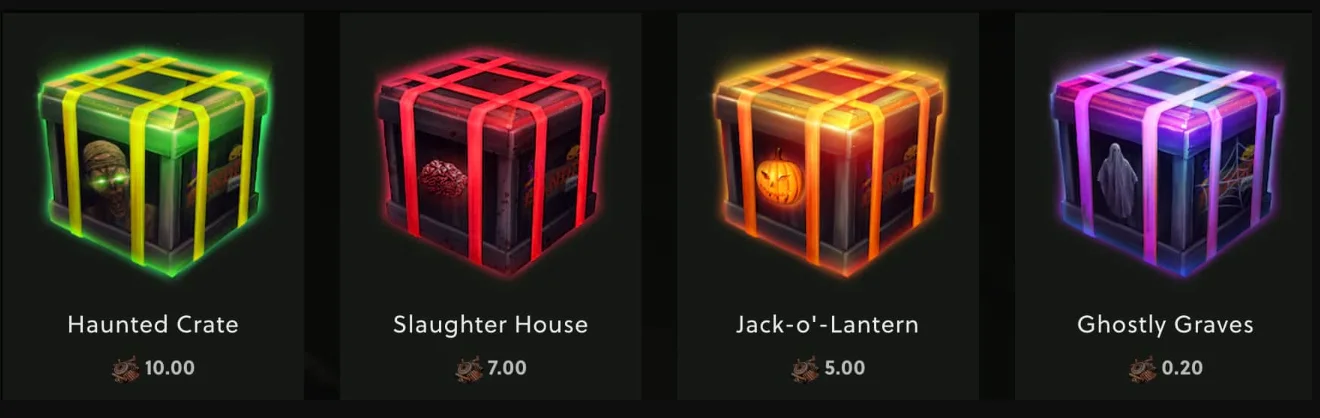 boxes on the site bandit.camp