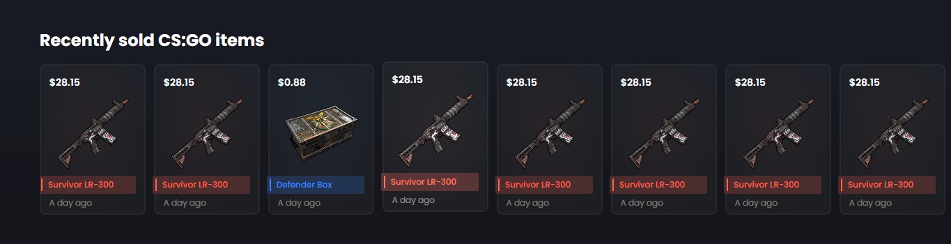 cashoutskins csgo items