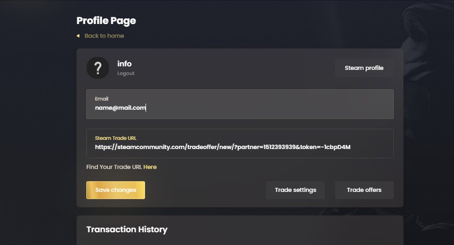 exchange URL