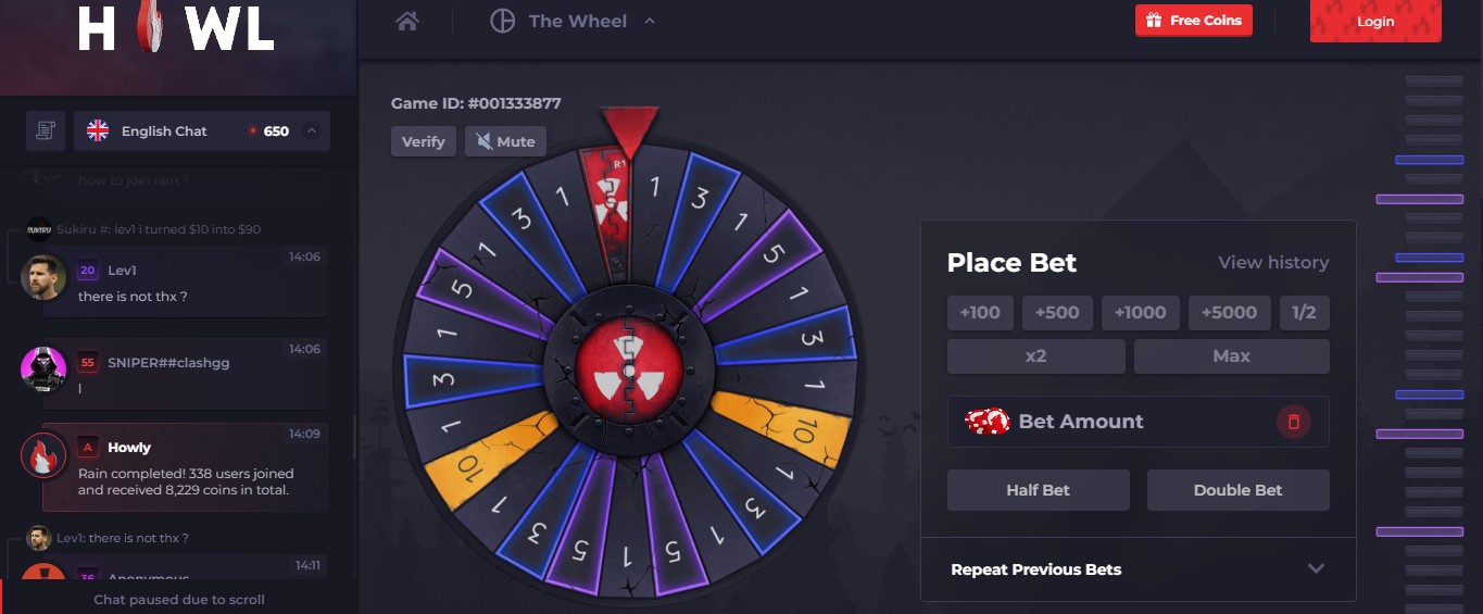 The wheel howl.gg