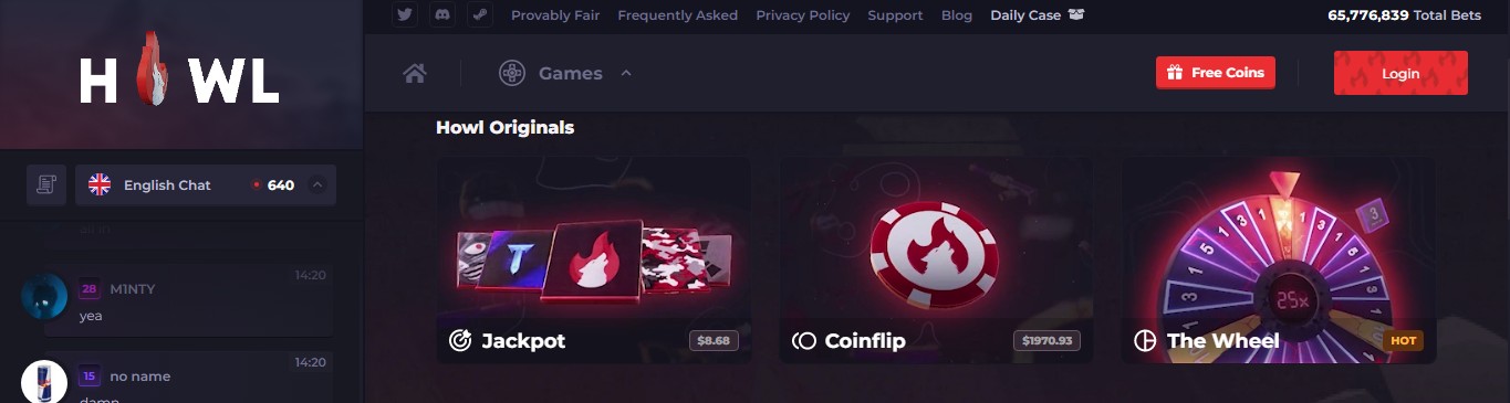 Home page howl.gg