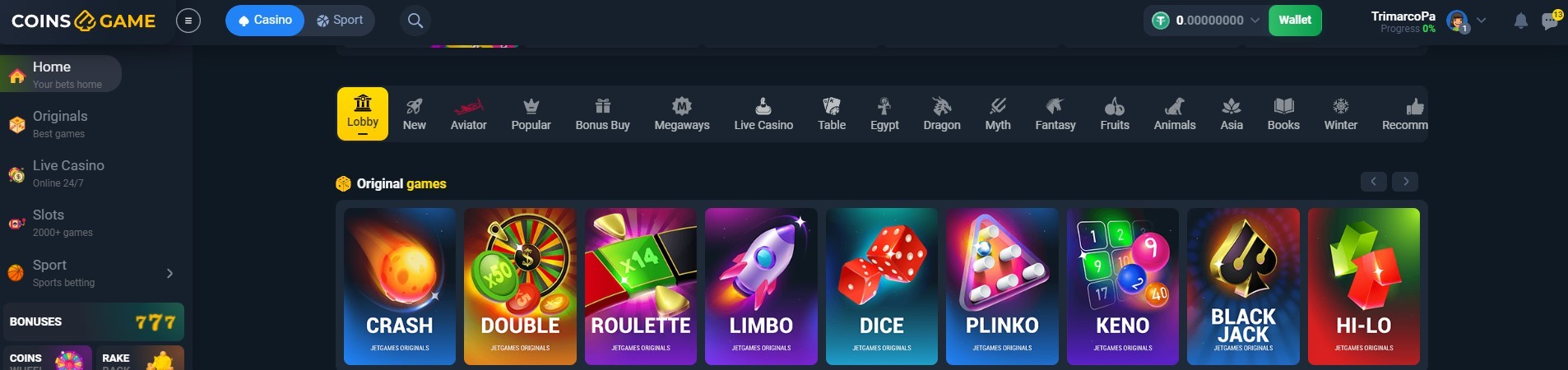 Coins.Game games