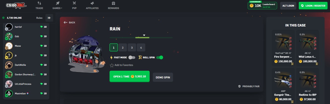 CSGORoll Free Coins