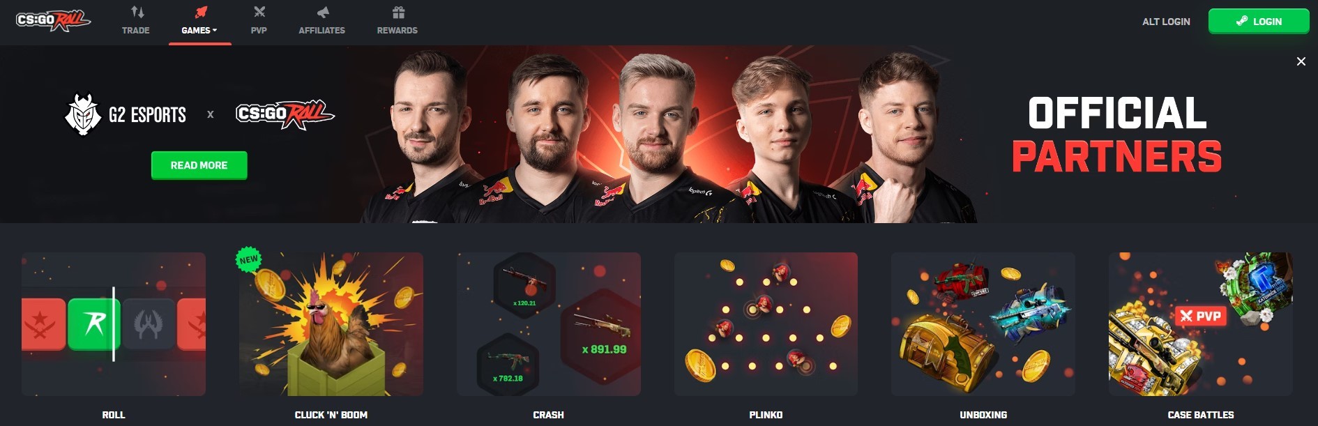 sitio web de csgoroll