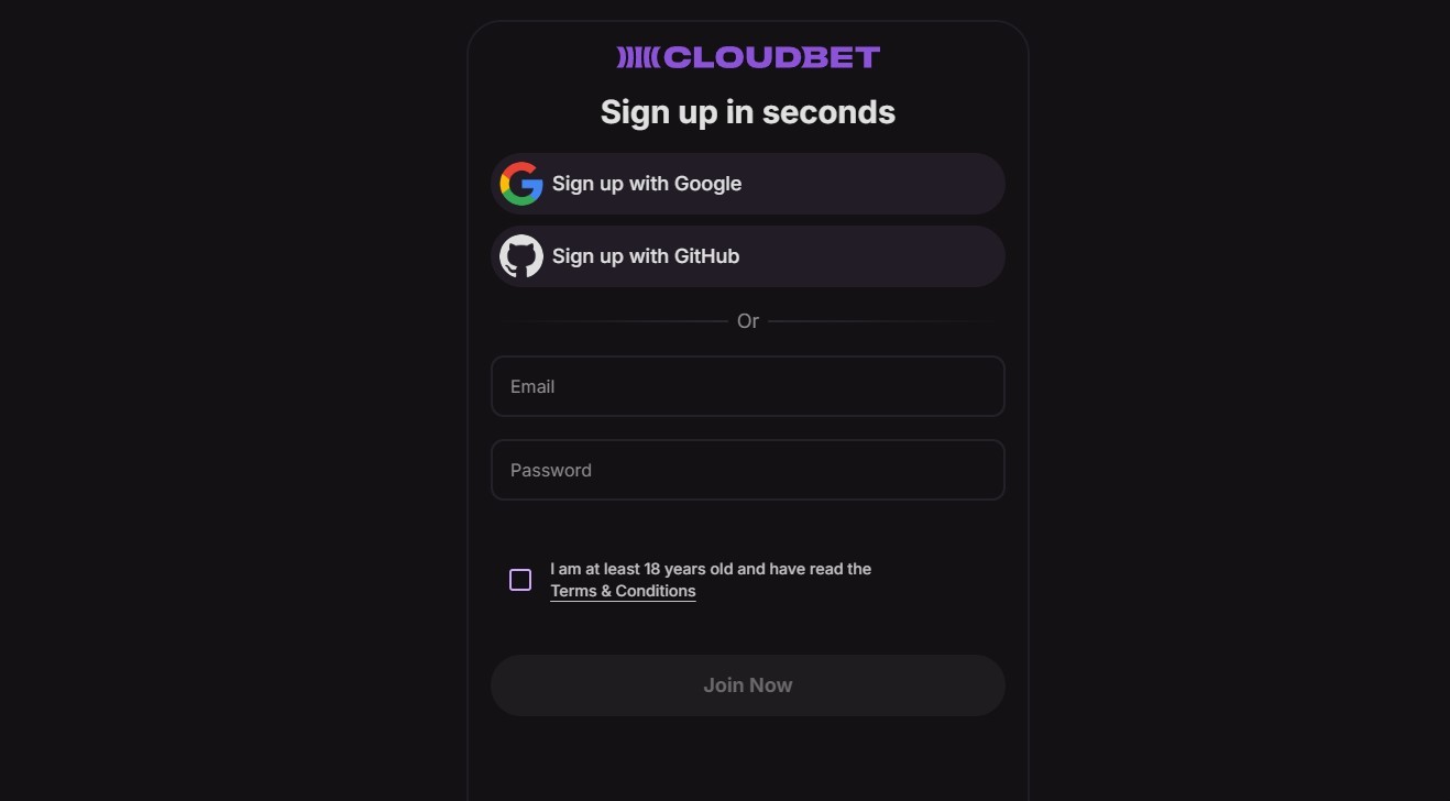 account on cloudbet