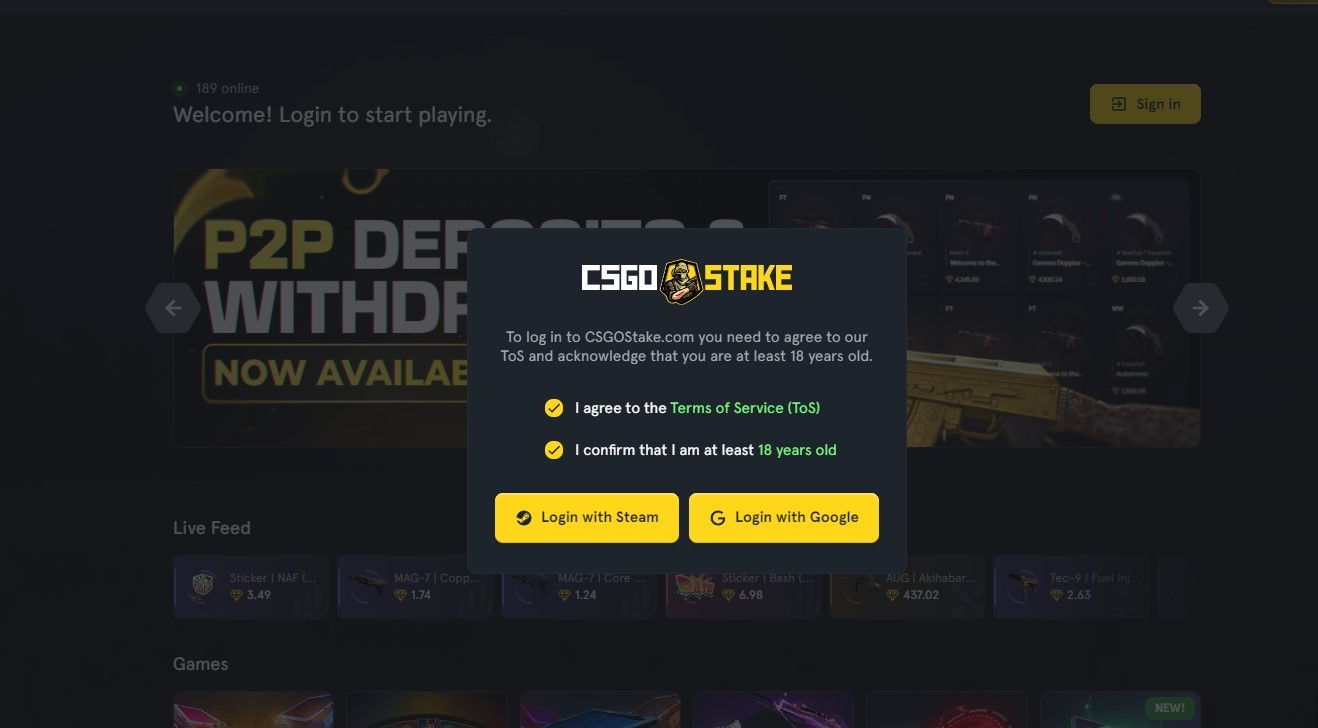 CSGOStake site