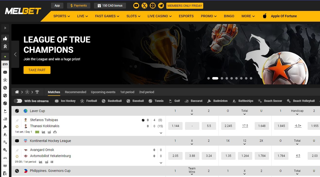 Melbet official website