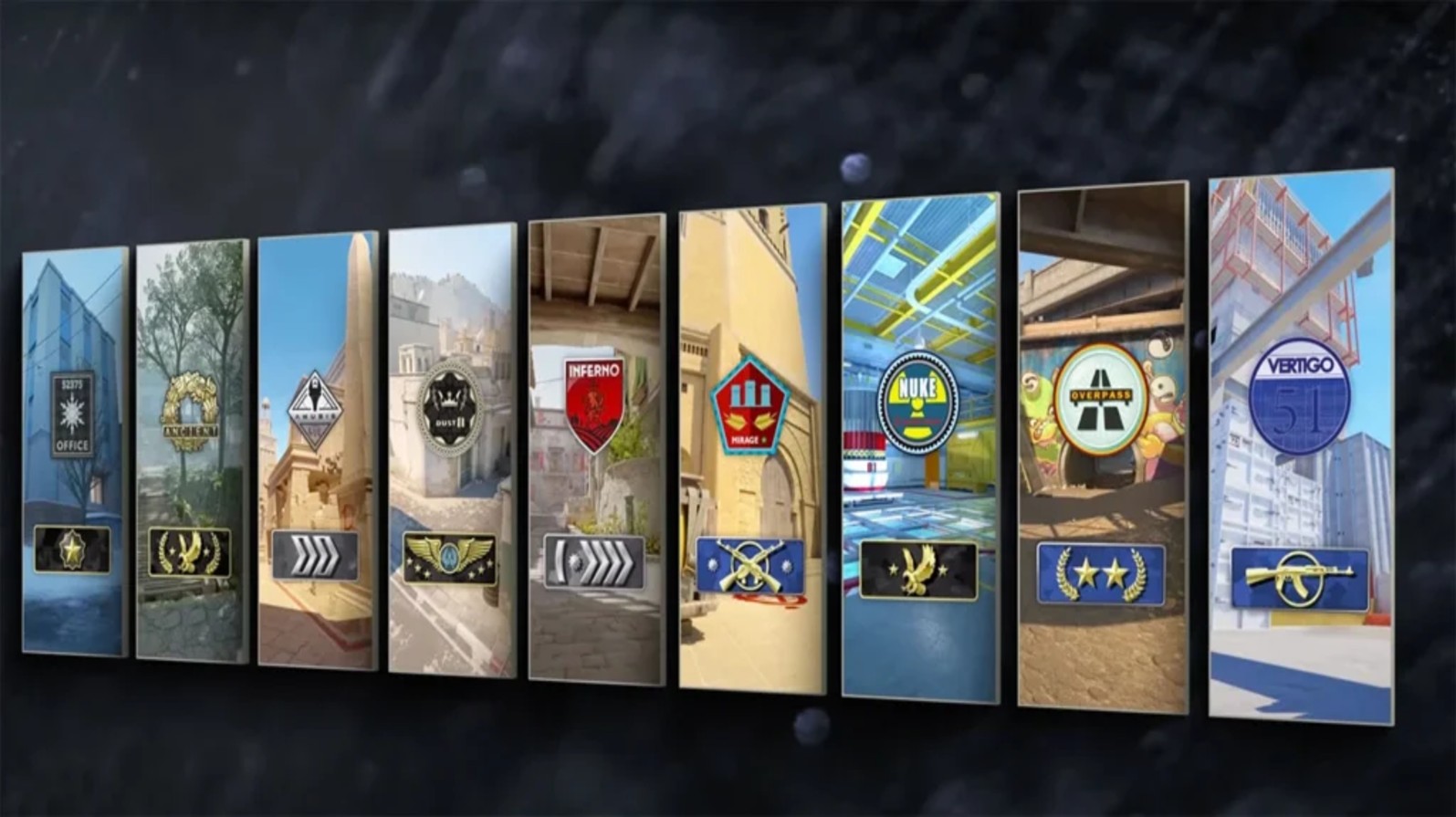 CS2 Ranks Full list