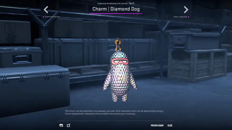 Missing Link Charms in CS2