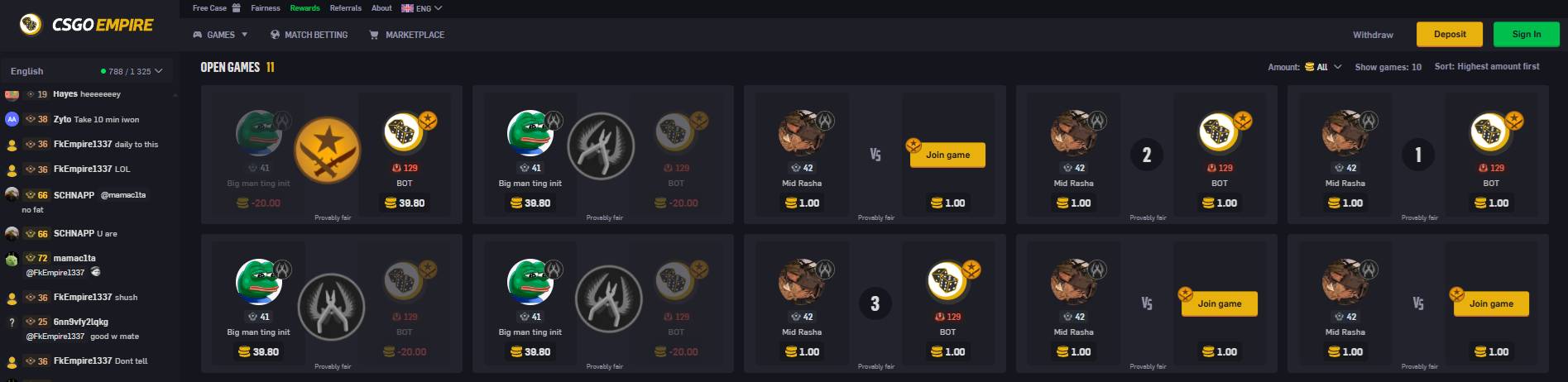 csgoempire coinflip