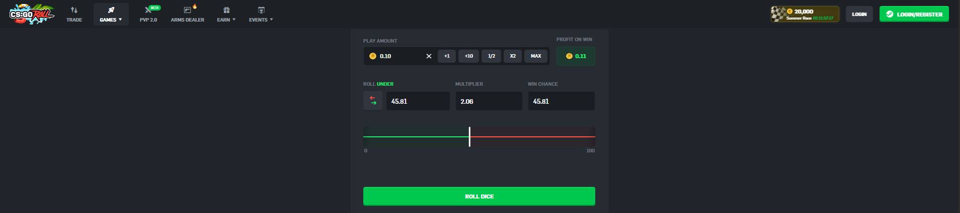 csgoroll dice