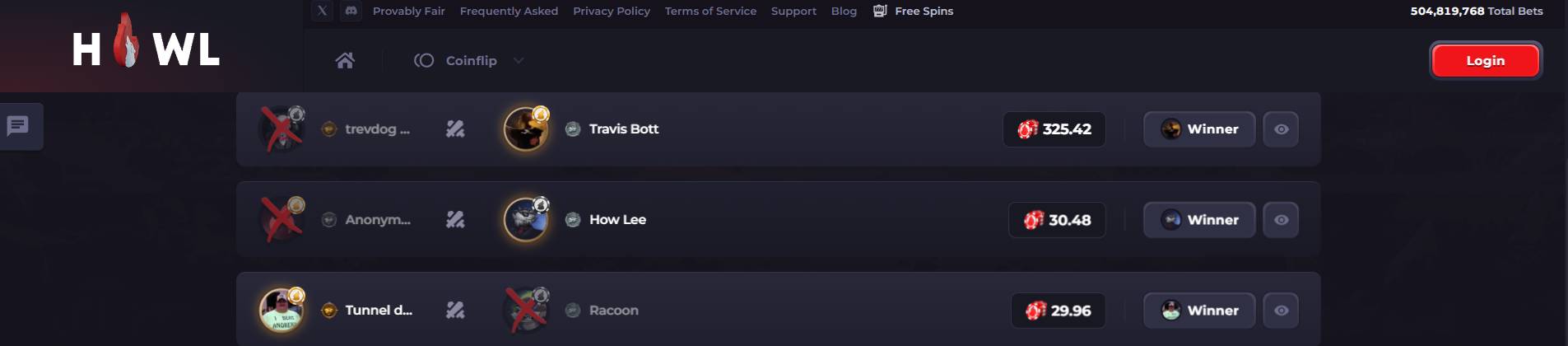 howl.gg coinflip